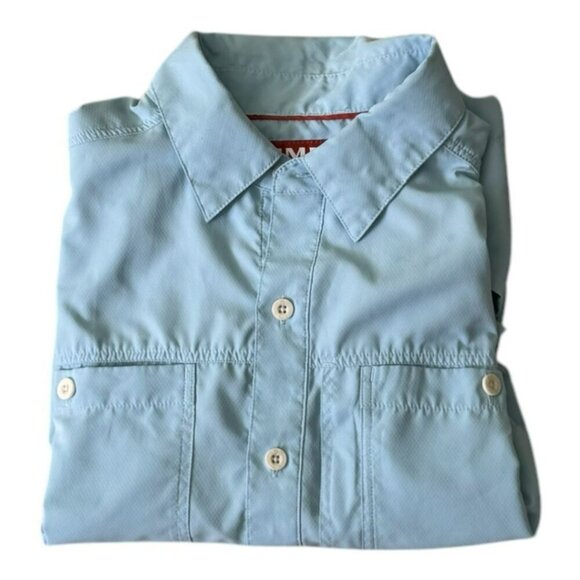 SIMMS Ebb Tide LS Shirt Glacier Blue Vented Fishing Men's SZ M - Picture 5 of 11